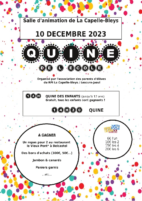 Quine de l'école