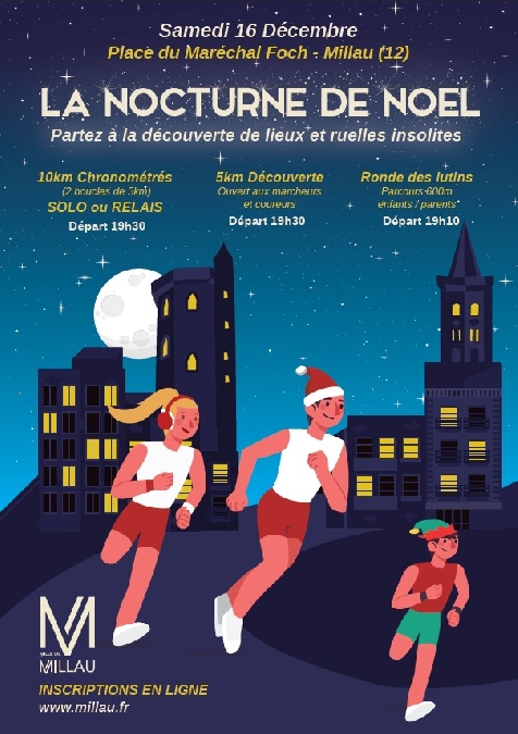 Festival Bonheurs d'Hiver - Course à pied Nocturne de Noël
