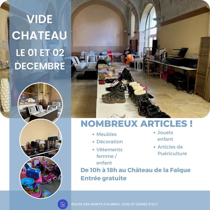 Vide château au Château de La Falque à St Geniez d'Olt