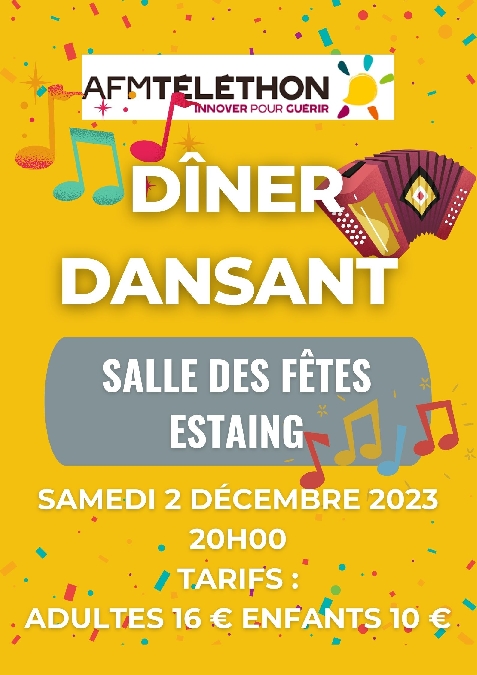 Diner dansant dans le cadre du Téléthon