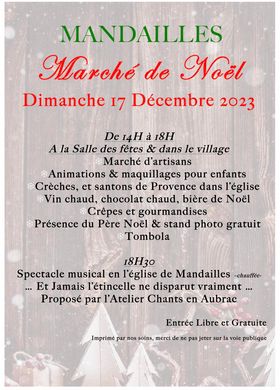 Marché de Noël à Mandailles