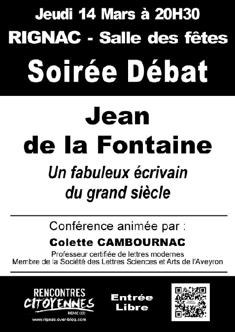 Conférence Jean de la Fontaine