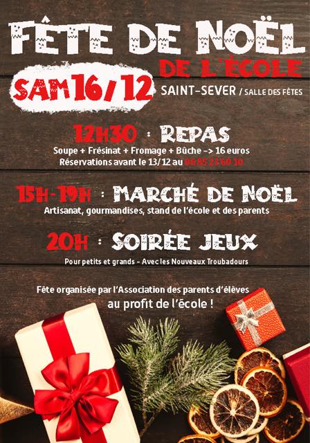 Fête de Noël de l'Ecole