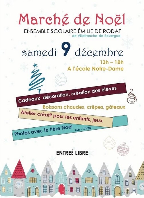 Marché de Noël - Ensemble scolaire Emilie de Rodat