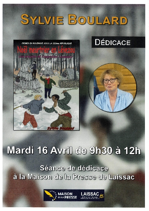 Séance de dédicaces avec Sylvie BOULARD à Laissac