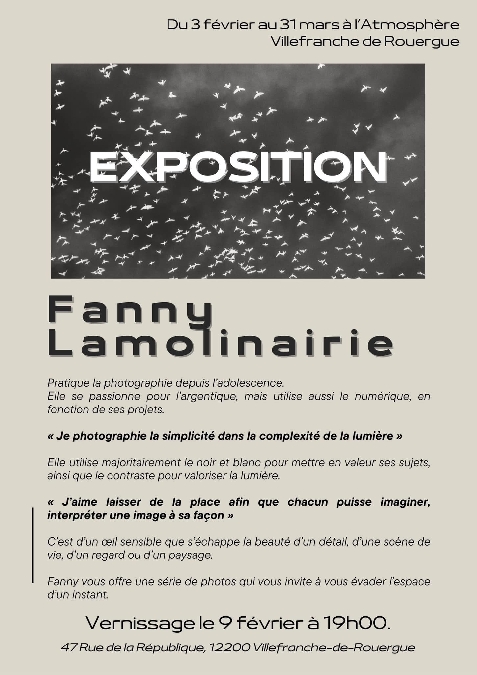 Exposition de photographies - Fanny Lamolinairie