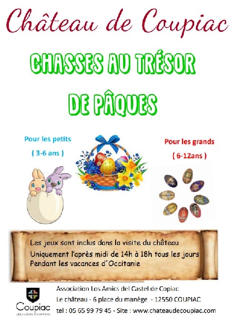 Château de Coupiac : Chasses au trésor de pâques