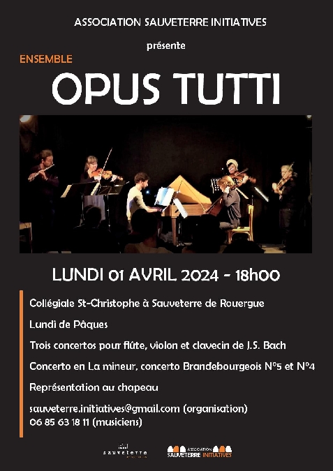 Concert de l'ensemble Opus Tutti