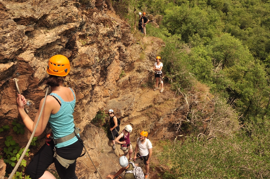 Via ferrata au Roc du Gorb avec Nicolas Daniel