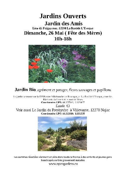 Jardins Ouverts : Le Jardin des Amis à La Bastide l