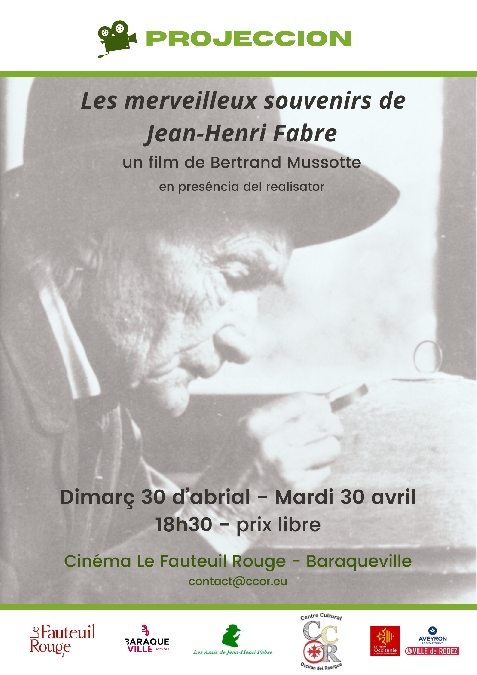 Projection du film “Les merveilleux souvenirs de Jean-Henri Fabre”
