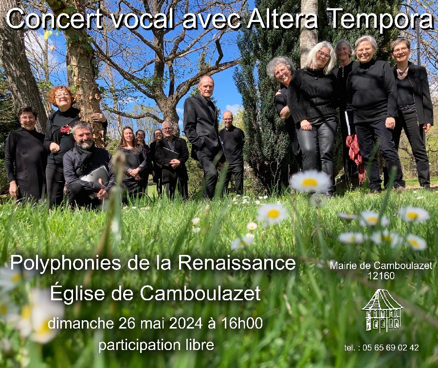 Concert vocal avec "Altera Tempora" Le 26 mai 2024