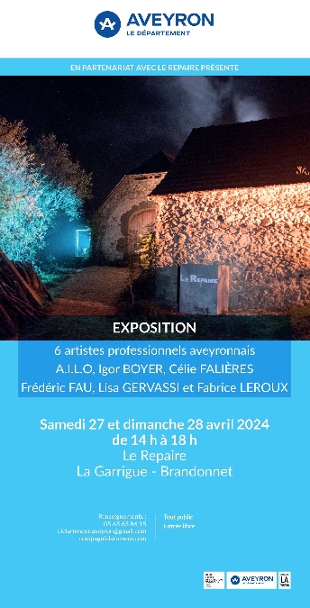 Exposition de 6 artistes professionnels Aveyronnais