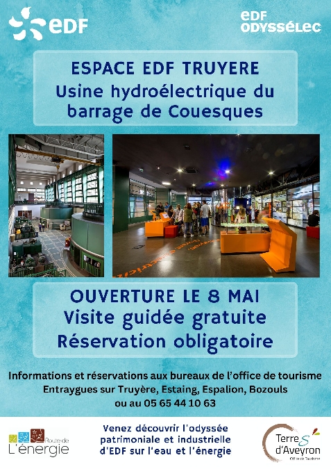 Visite guide de l'Espace EDF Truyère à Couesques