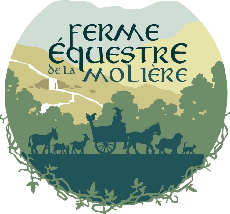 Visite de la ferme et baptême poneys, ânes à la ferme équestre de la Molière