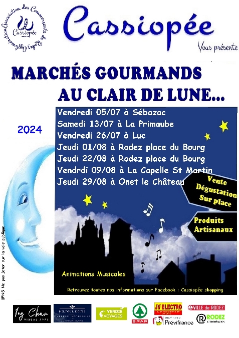 Marché gourmand à Rodez Du 1 au 22 août 2024