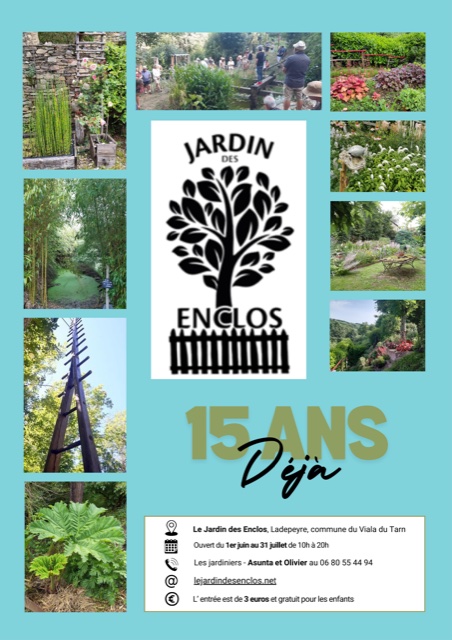 15 ans du Jardin des Enclos Du 1 au 2 juin 2024