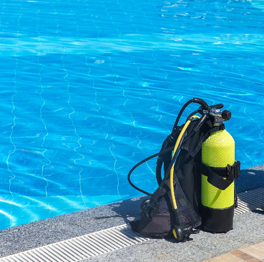 Baptême de plongée à la piscine de Réquista